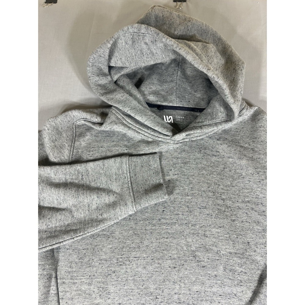 Mens Gray Pullover Hoodie Size Large LA Activewear Sweatshirt Casual Basic